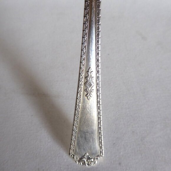 VINTAGE 1929 BERKELEY PATTERN PIERCED SILVER PIE CAKE SERVER - Picture 4 of 9